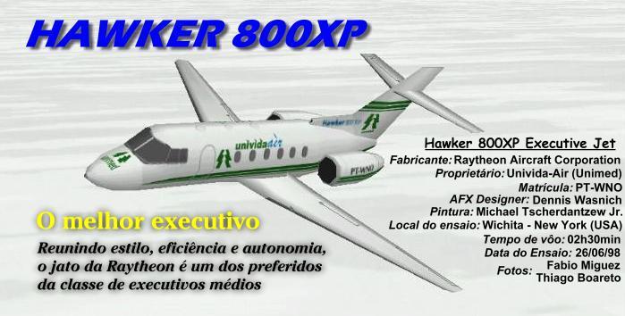 Hawker 800XP - Ensaio